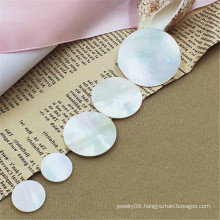 Wholesale round double flat Natural Mother Of Pearls large discs White Sea Shell Slice